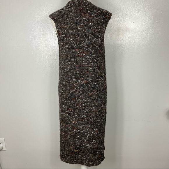 Aritzia Wilfred long wool, Alpaca, silk chunky knit cardigan vest - Picture 4 of 10